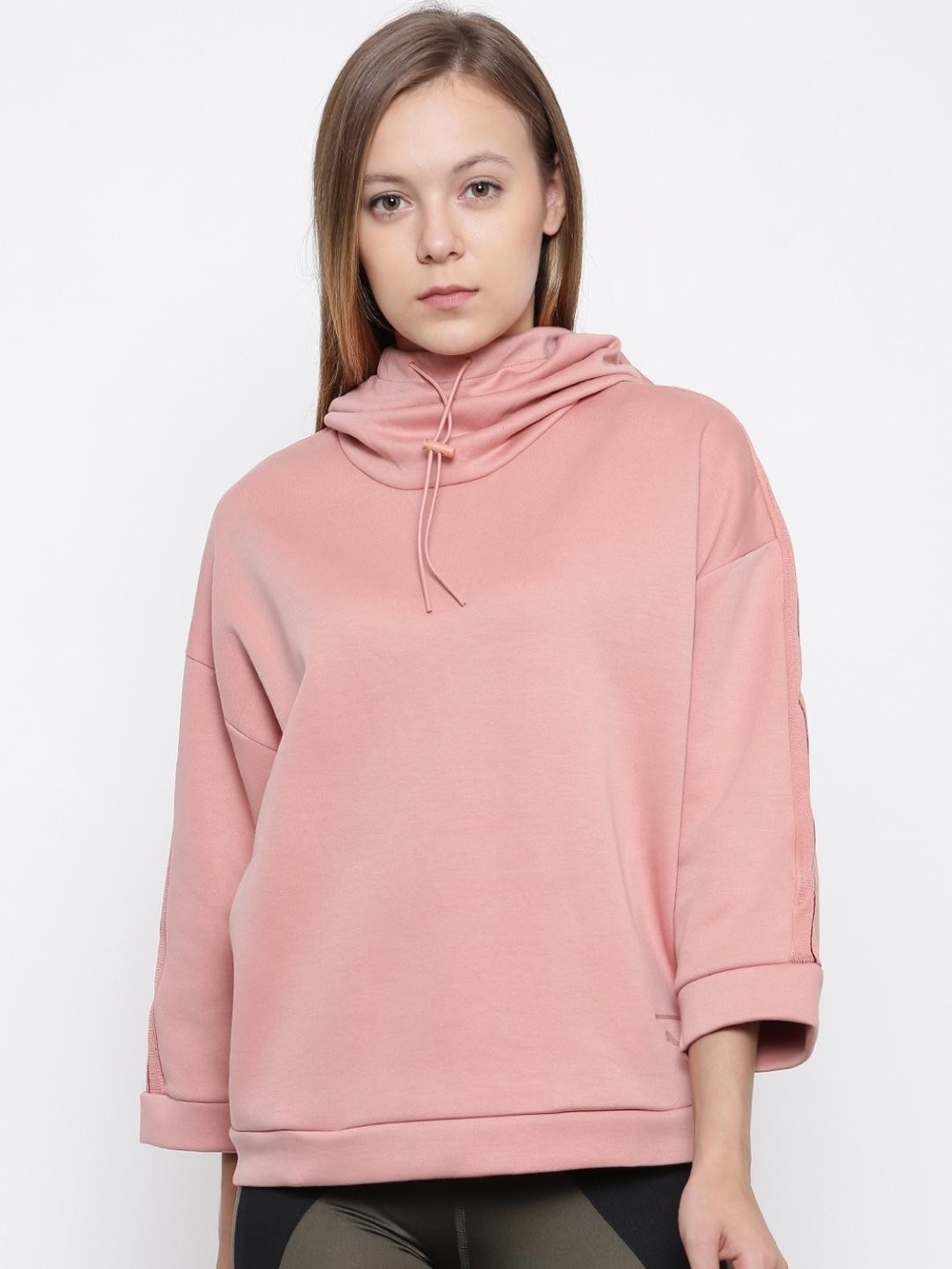 Puma Cowl Neck Sweatshirt - Dusty Rose